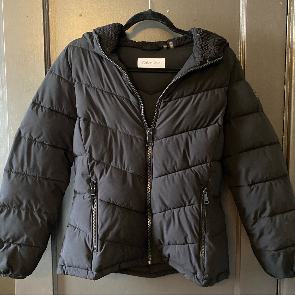 Calvin Klein Charcoal Quilted Jacket